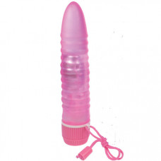 6.5 Inch Rocky Pink Waterproof Jelly Multi speed Vibrator